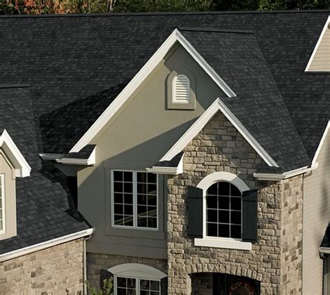 what color partial metal roof with brick house black shingles|shingle colors for brick houses.